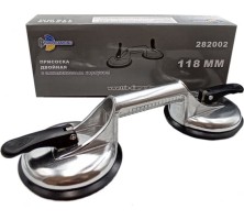 Присоска алюминиевая зажимная двойная для плитки и стекла TRIO-DIAMOND 118 мм