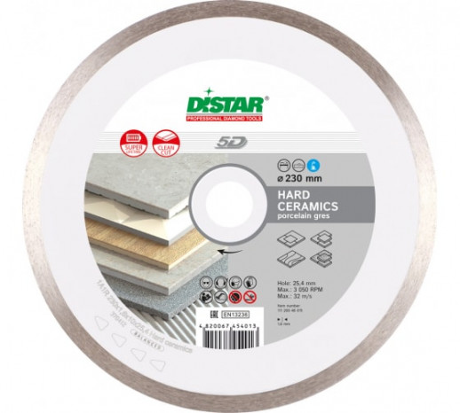 Диск алмазный Distar 1A1R 230x1,6x10x25,4 Hard ceramics