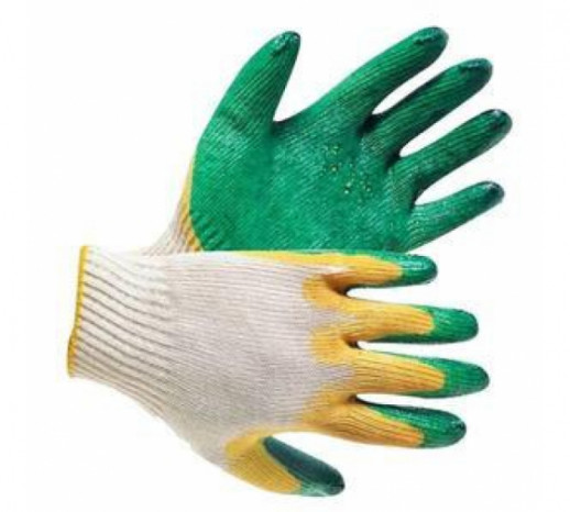Перчатки рабочие двойной латексный облив